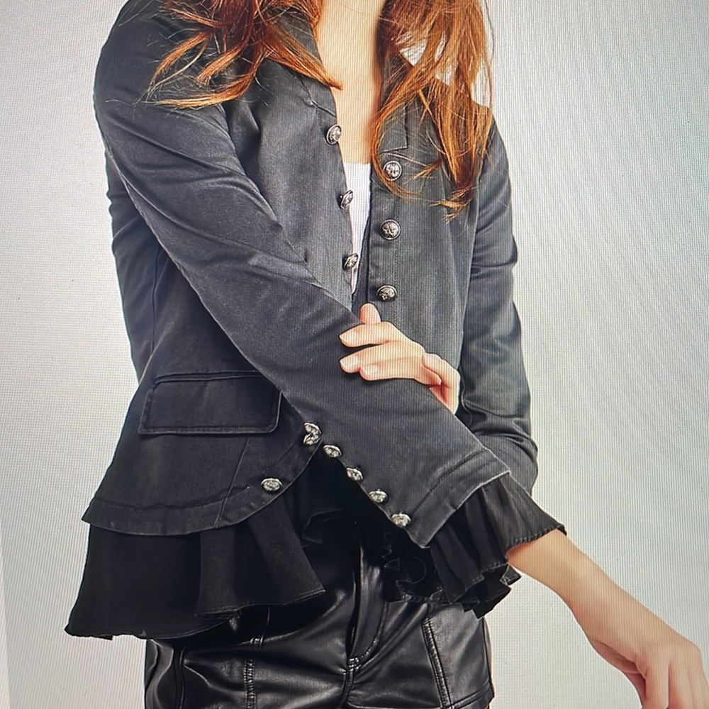 Free People Ruffles Romance Jacket